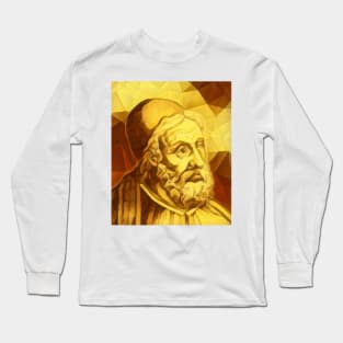 Al Tabari Dark Golden Portrait | Al Tabari Artwork 9 Long Sleeve T-Shirt